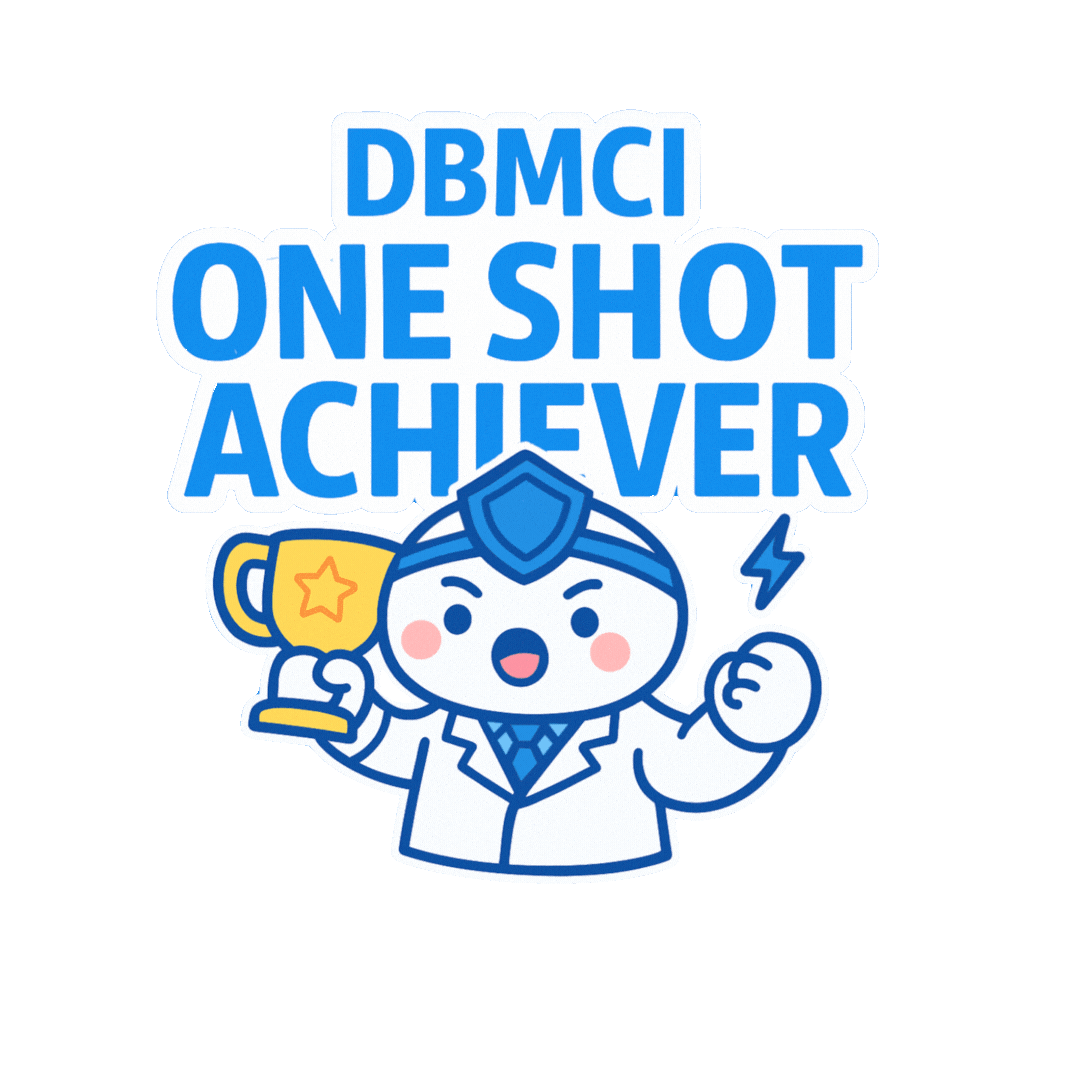 Dbmci_One giphyupload oneshot neetpg neetpg2025 Sticker