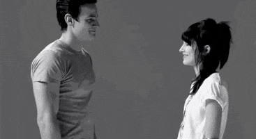 awkward first kiss GIF