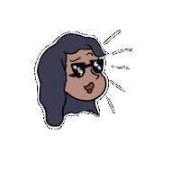 Cool Girl Coolglasses Sticker