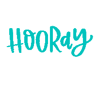 Hooray Committedtocreate Sticker by Hand Lettered Design
