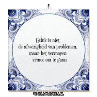 Geluk Trots Sticker by Tegelspreuken.nl