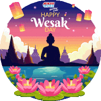 Vesak Day Meditation GIF by CNI