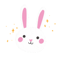 Easter Bunny Love Sticker by Taty Miau