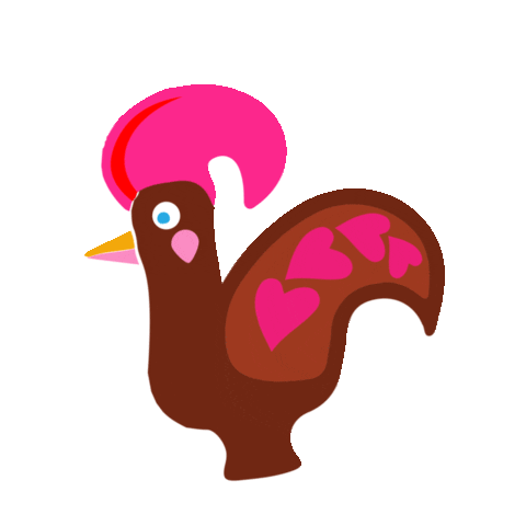 Chicken Sticker by LOAVIES