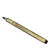 sakurabyroyaltalens drawing writing sakura pen Sticker