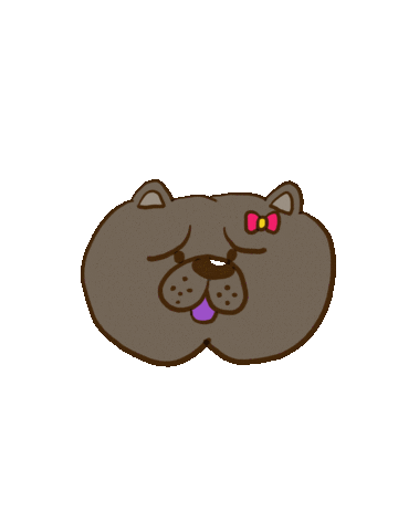 Wandapan0327 happy 花 chowchow wandapan Sticker