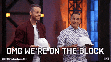 Channel 9 Reaction GIF by LEGO Masters Australia