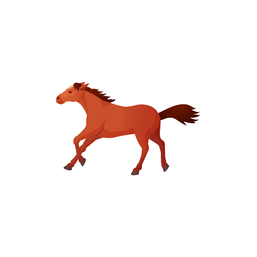 Horse Galloping Sticker by VetPartners