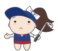 cry birdie Sticker by LPGA