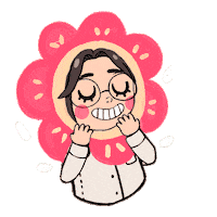 Happy Flowers Sticker