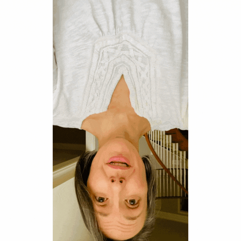 theresalearlevine giphyupload tapping upside down eft GIF