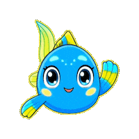 Small Fish Hello Sticker