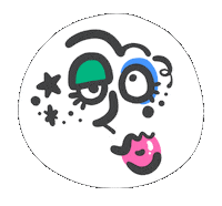 Face 顔 Sticker by しまみほ