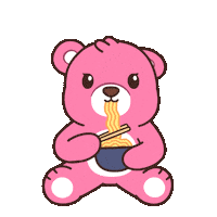 Hungry Teddy Bear Sticker by BEARISH