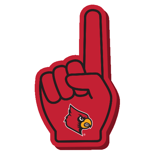 Louisville Cardinals Sticker by College Colors Day