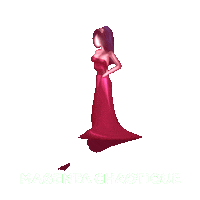 Candy_soup art woman apple magenta Sticker