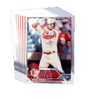 ToppsTradingCards angels chrome trading cards trout Sticker