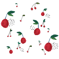 RICEbyRICE_EverydayMagic cherries everydaymagic ricedk ricebyrice Sticker