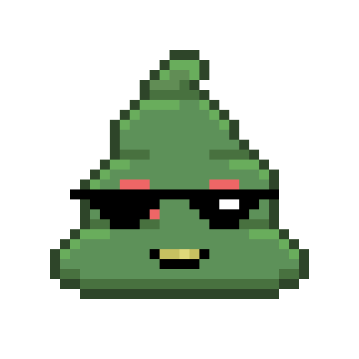Art Shitting Sticker by Poopies.io