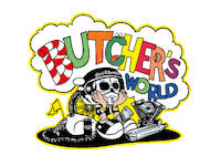 World Sticker by Rusty Butcher