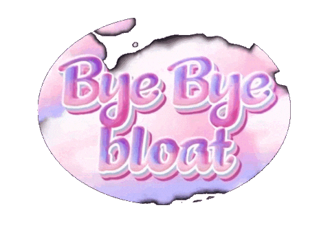 Bye Bye Bloat Sticker by BelliWelli