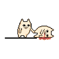 cats die STICKER by imoji