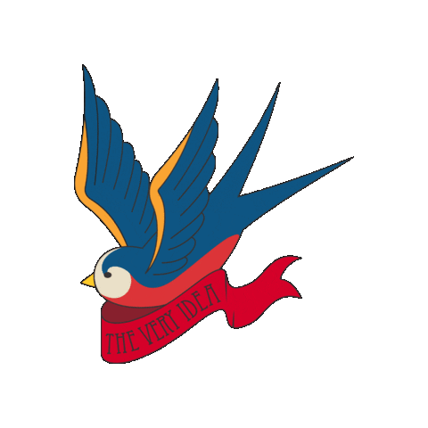 Bird Tattoo Sticker by 615 Collection