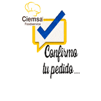 CiemsaFoodservice check pedido ciemsafoodservice confirma tu pedido Sticker