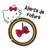 Sanrio hello kawaii news time Sticker