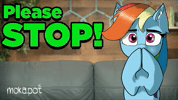 Please Stop Rainbow Dash GIF