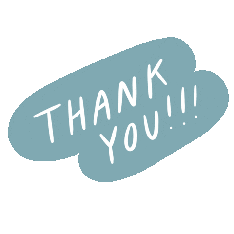 Star Thank You Sticker by Kat Schneider