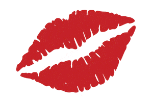 sydneysherrill kiss lipstick red lips red lipstick Sticker