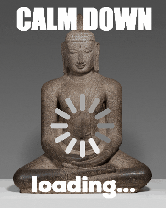 Buddha Calm Down GIF by GIF IT UP