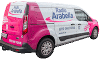 radio-arabella pink car radio austria Sticker