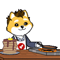 Hungry Good Morning Sticker by Dogelon Mars