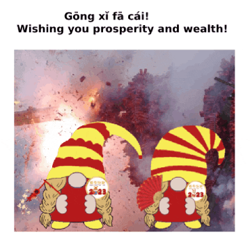 Chinese New Year Gnome GIF