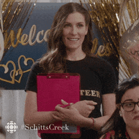 Excited Schitts Creek GIF by CBC