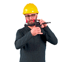 Construction Worker Sticker by Stavario