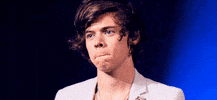harry styles mouth shut GIF