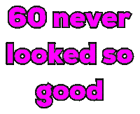 60Th Birthday Sticker by Alissandra