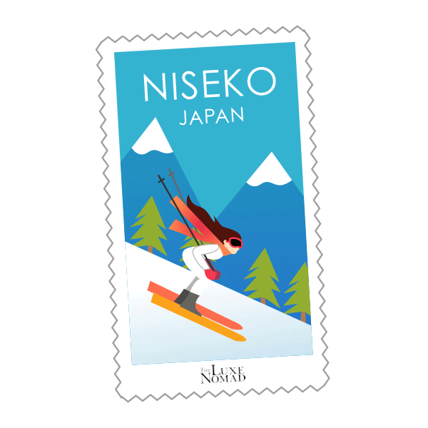 japan snow Sticker by The Luxe Nomad