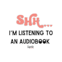 LyricAudiobooks shh audiobook romance book lyric audiobooks Sticker