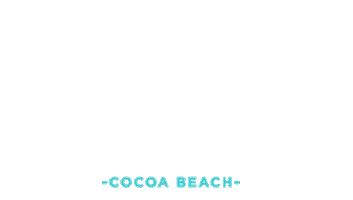 surfs up beach Sticker by Space Coast Office of Tourism