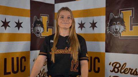Loyola Softball GIF by LoyolaRamblers