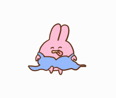 MIQJUU pink kawaii run running GIF