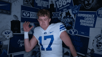 Byu Football Jacob Conover GIF by BYU Cougars
