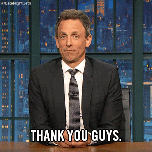 Seth Meyers Thank You GIF by Late Night with Seth Meyers