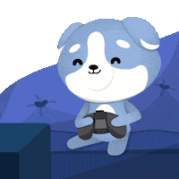 Happy Dog Sticker by The Plooshies