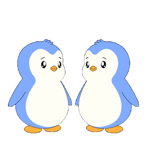 Best Friends Win Sticker by Pudgy Penguins