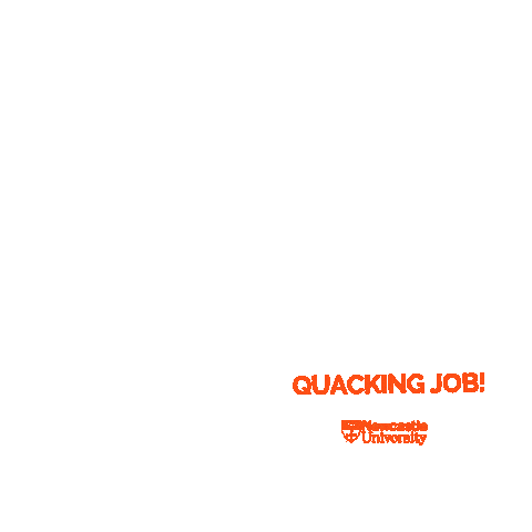 Duck Clearing Sticker by Newcastle University